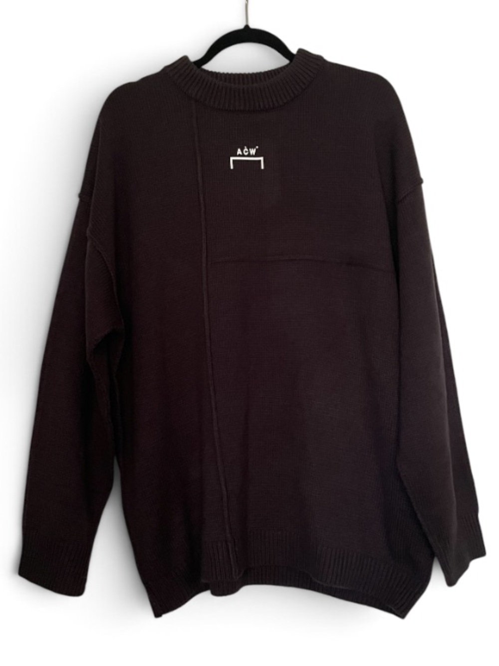 A-Cold-Wall* Dark Gray 100% Cotton Knit Size XL Sweater